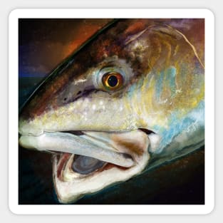 The Evening Red Drum Painting Sticker